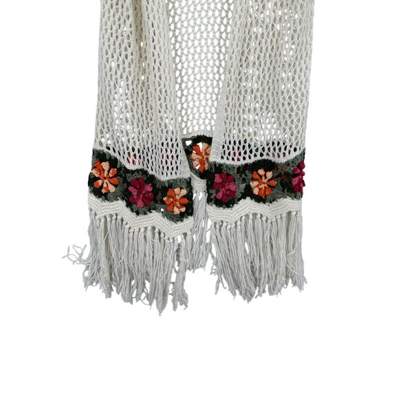 Miss Kelly 1999 Cardigan Crocheted Womens Size‎ M Hippie Boho Peasant Whimsical - Picture 5 of 7